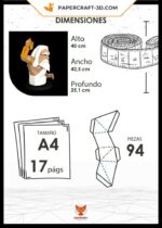 Papercraft Zeus en origami 3D