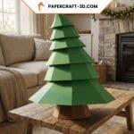 Papercraft arbre de Noël en origami