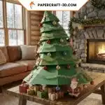 Papercraft arbre de Noël en origami