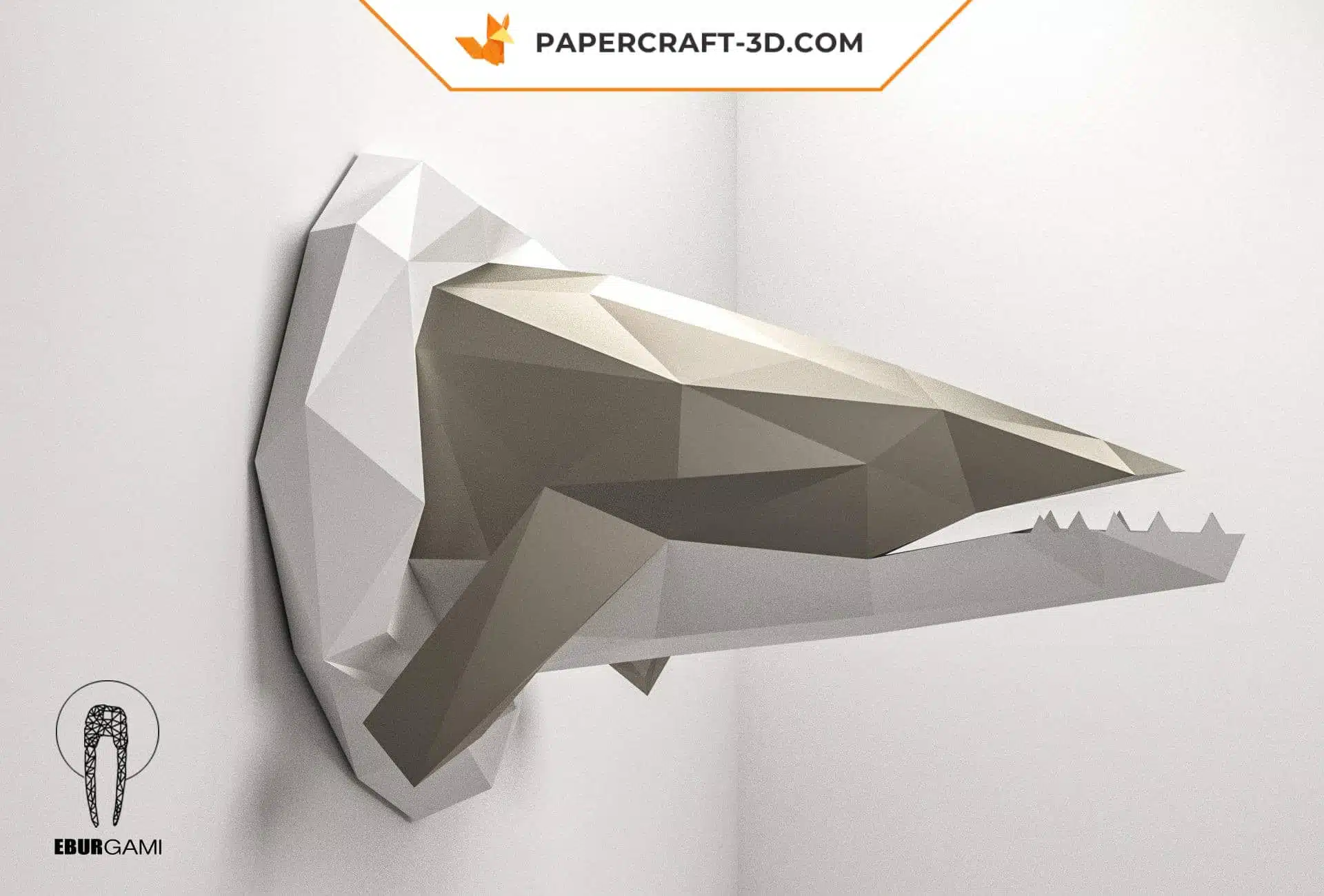 Papercraft Barrakuda-Trophäe in 3D-Origami Papercraft Barrakuda-Trophäe in 3D-Origami