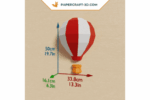 Papercraft de ballon en origami 3D