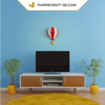 Papercraft de ballon en origami 3D