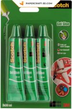 Papercraft gel glue for 3D origami
