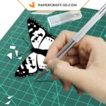 Papercraft paper knife for origami