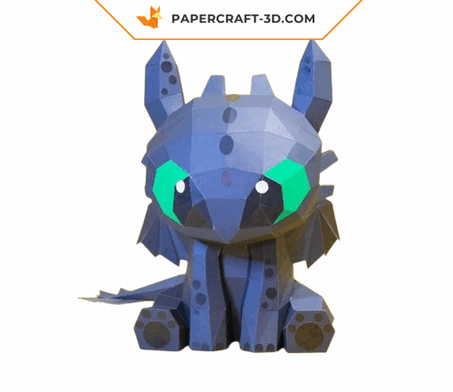 Papercraft of Dragon Fury Nocturne in 3D origami Papercraft of Dragon Fury Nocturne in 3D origami