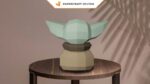 Papercraft de Grogu bebê Yoda em origami 3D