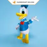 Papercraft de Donald Duck en origami 3D, weergave 5