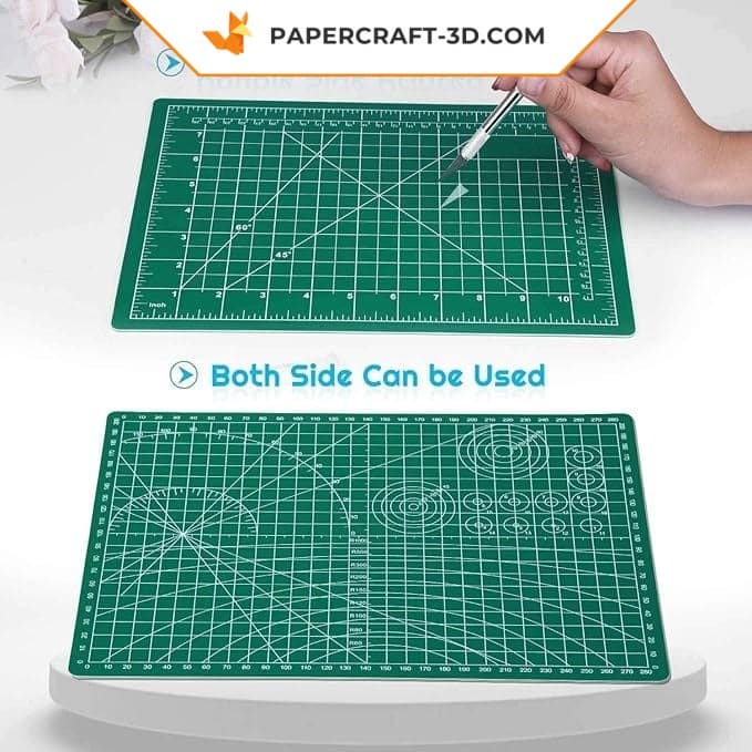 Papercraft tapis de découpe rotatif en origami