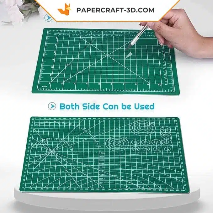 Papercraft con tapete de corte para origami 3D