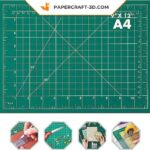 Papercraft tapis de découpe rotatif en origami