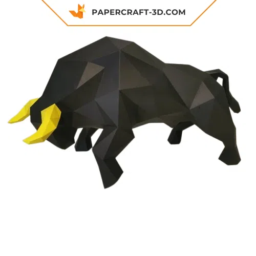 taureau-papercraft-3d-origami