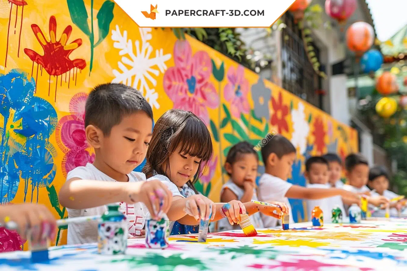 ¿Cómo hacer que los niños participen en la decoración de pared DIY?
