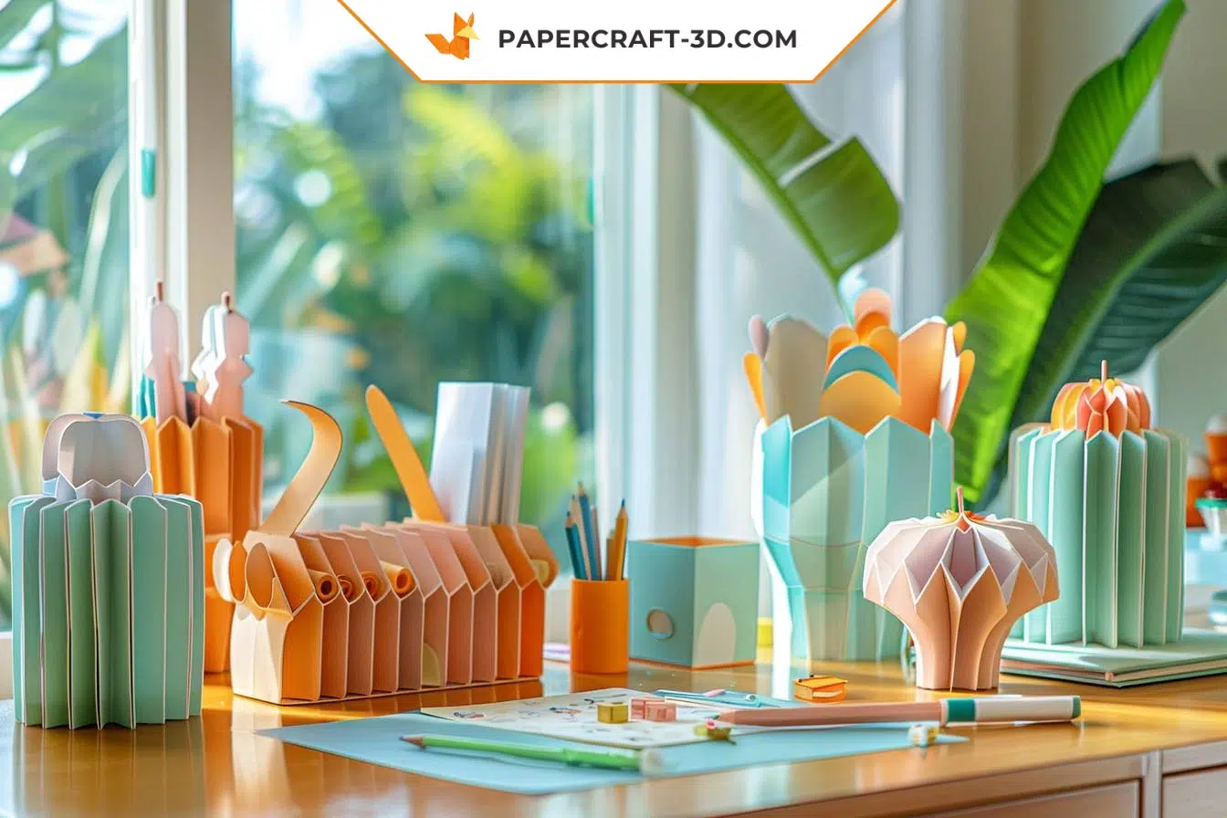 Hoe kunnen Papercraft-3D-accessoires mijn werkruimte verbeteren?