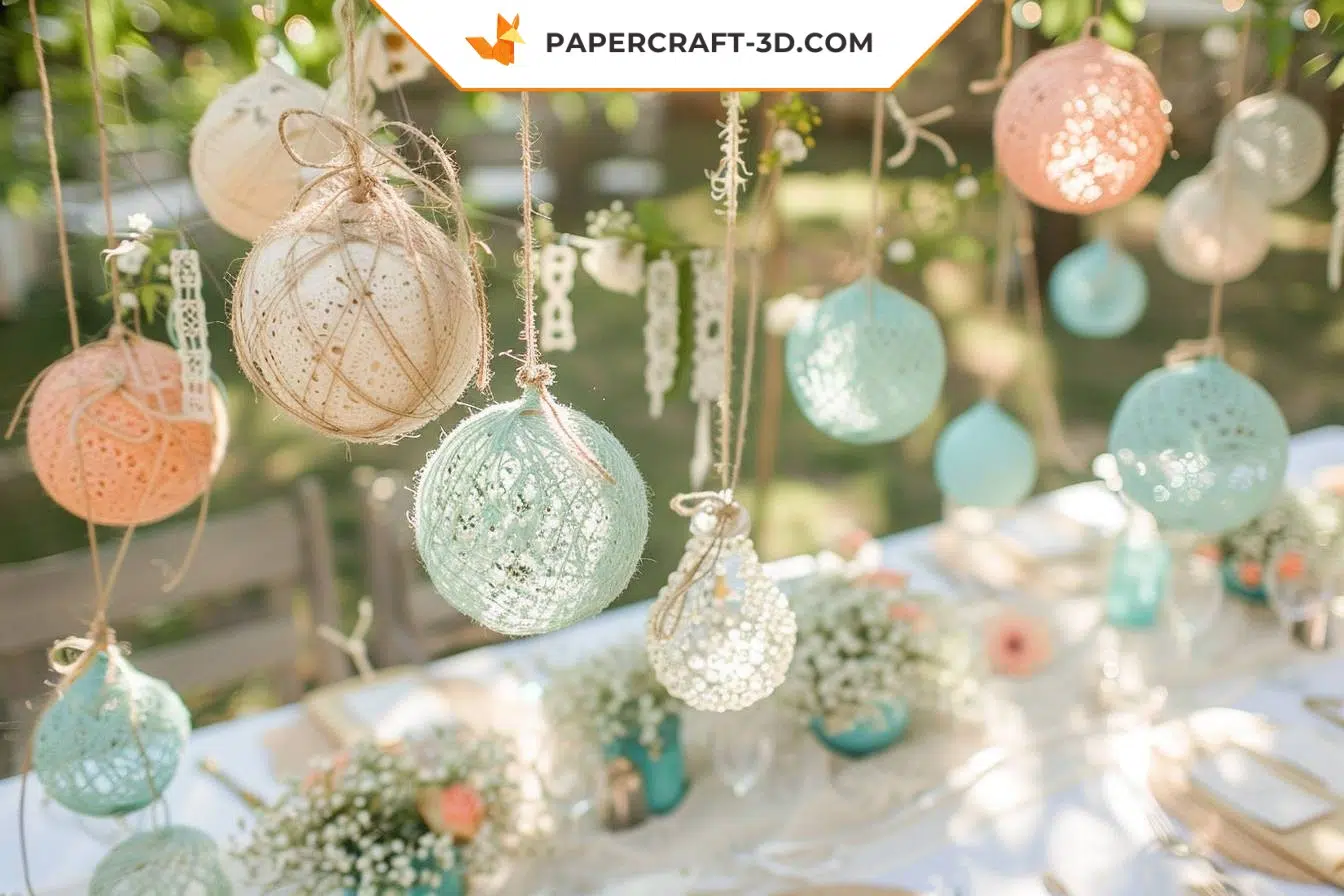Créer des décorations de mariage personnalisées avec peu de moyens