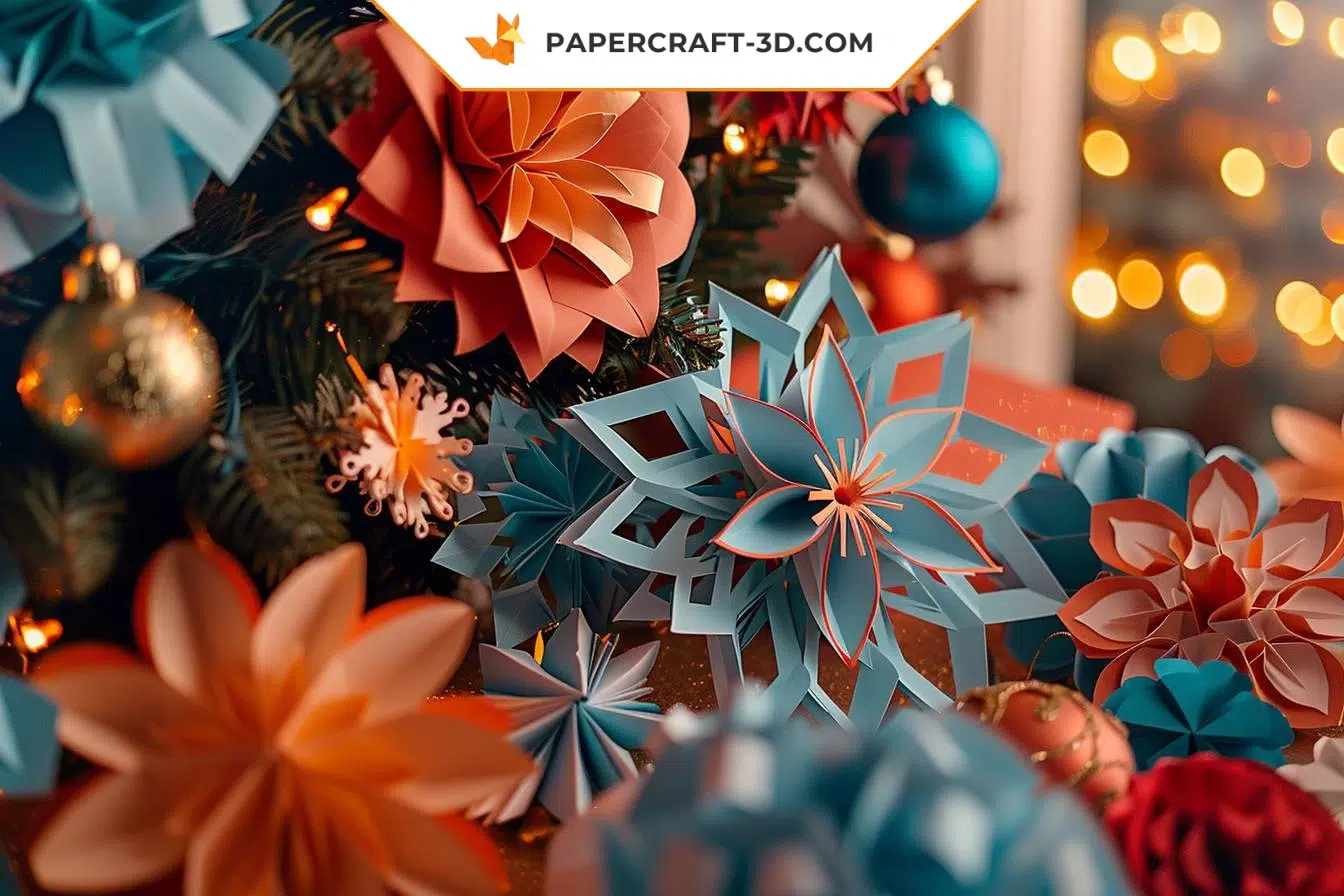Making holiday decorations from paper