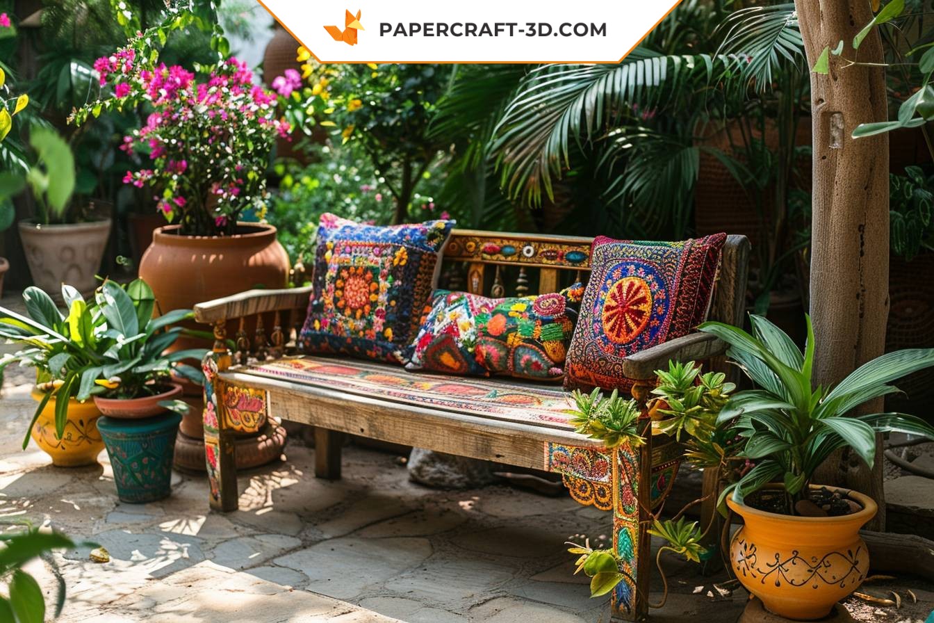 Where can I find ideas for handmade outdoor decorating projects?