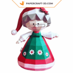 Papercraft di Mamma Natale in origami