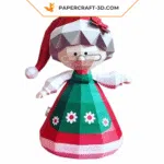 papercraft mere noel origami 3D