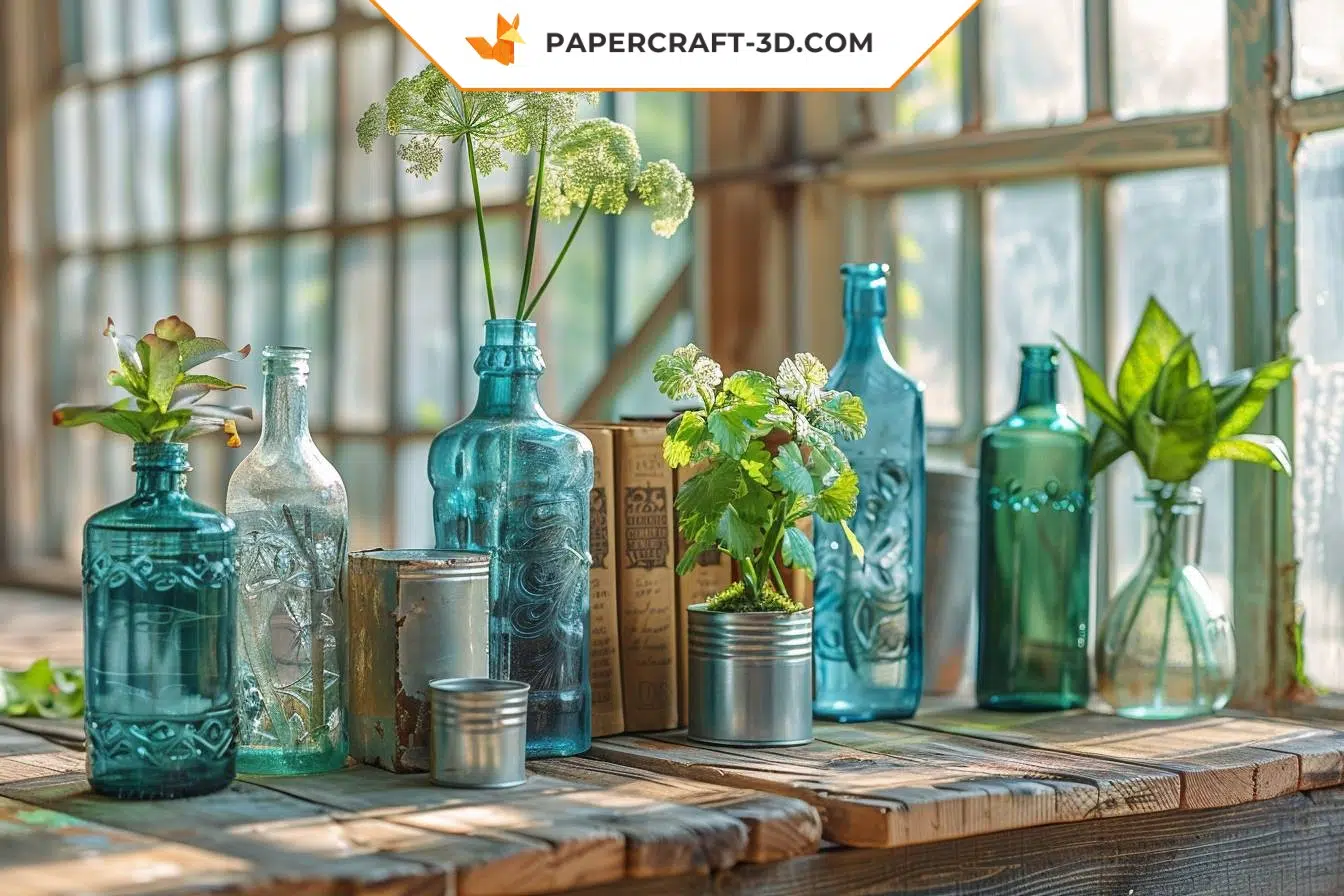 Quels types de matériaux de récupération puis-je utiliser pour créer des objets de décoration ?