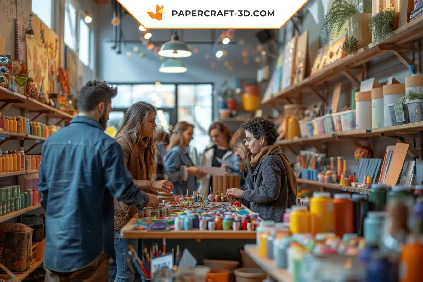 Buying materials for creative hobbies