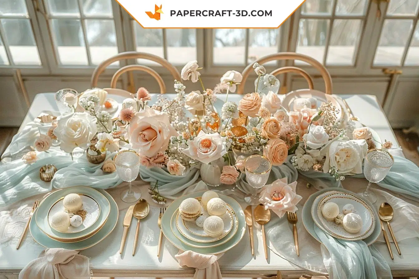 Tutoriais para criar uma decoração de mesa criativa
