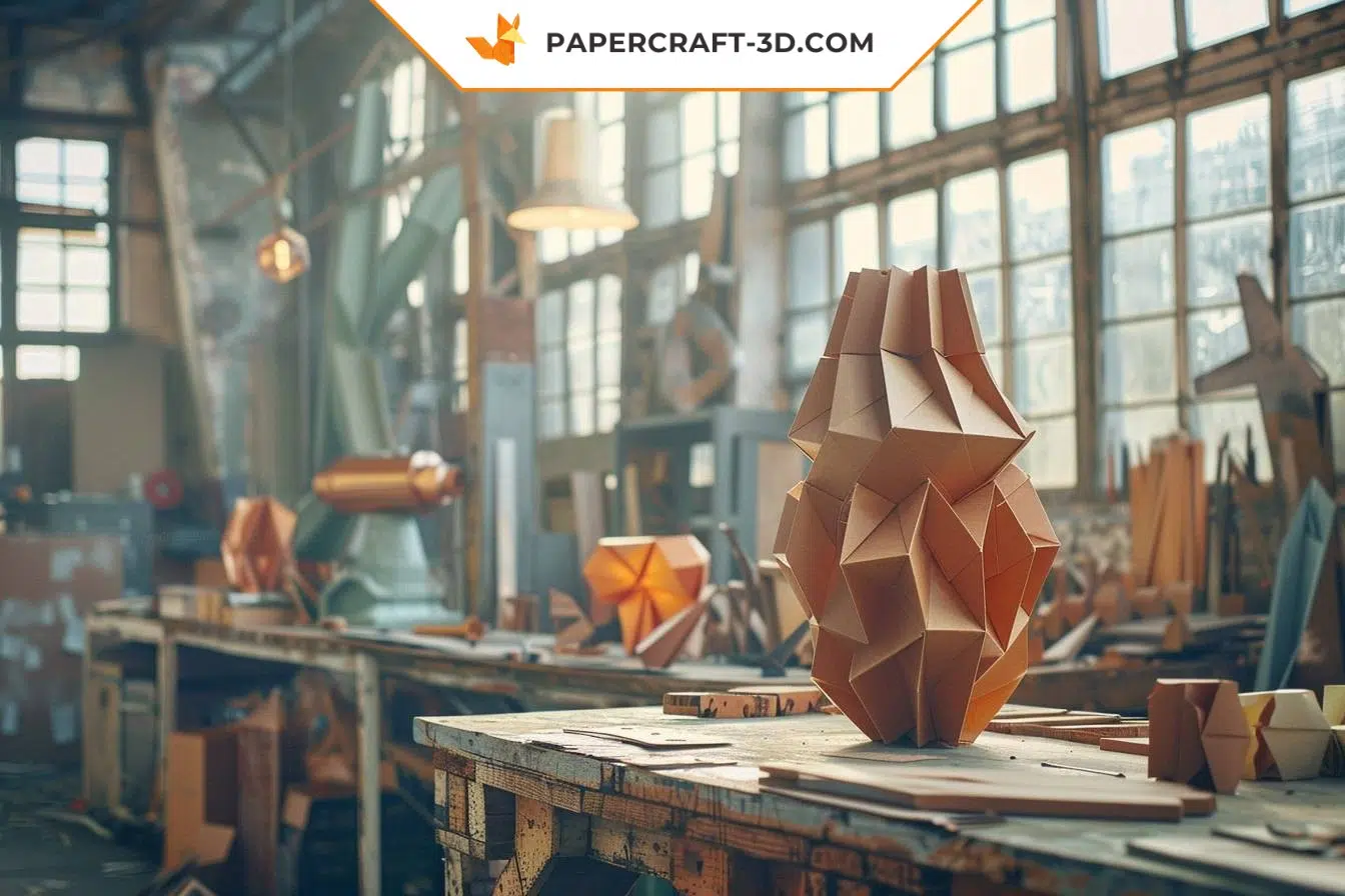 Un tocco industriale unico con i nostri origami e papercraft 3D