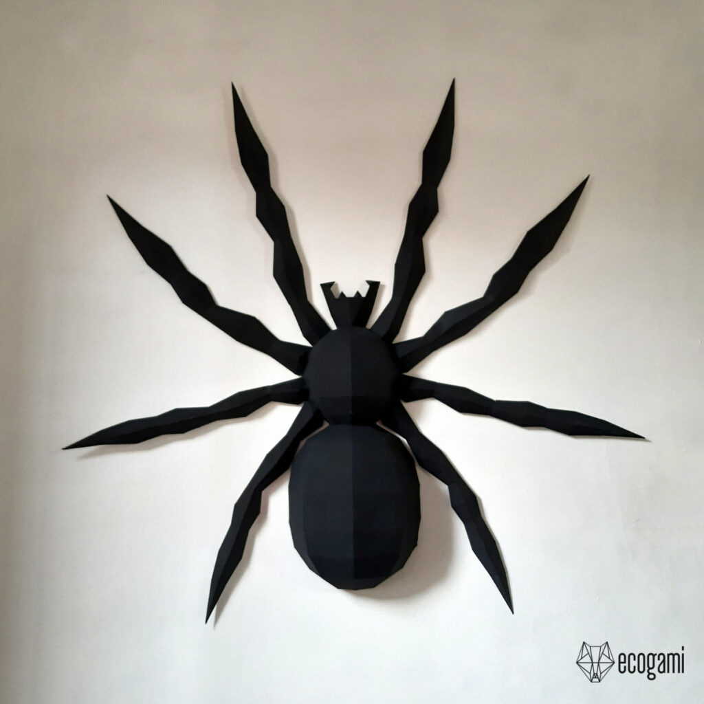 Papercraft de aranha em origami
