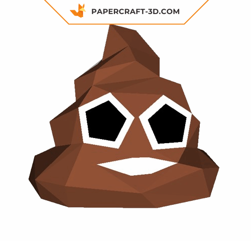 Papercraft of fun poop in 3D origami Papercraft of fun poop in 3D origami