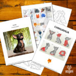 Papercraft of Chihuahua in 3D origami