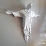 3D Origami Christus de Verlosser papercraft, weergave 3