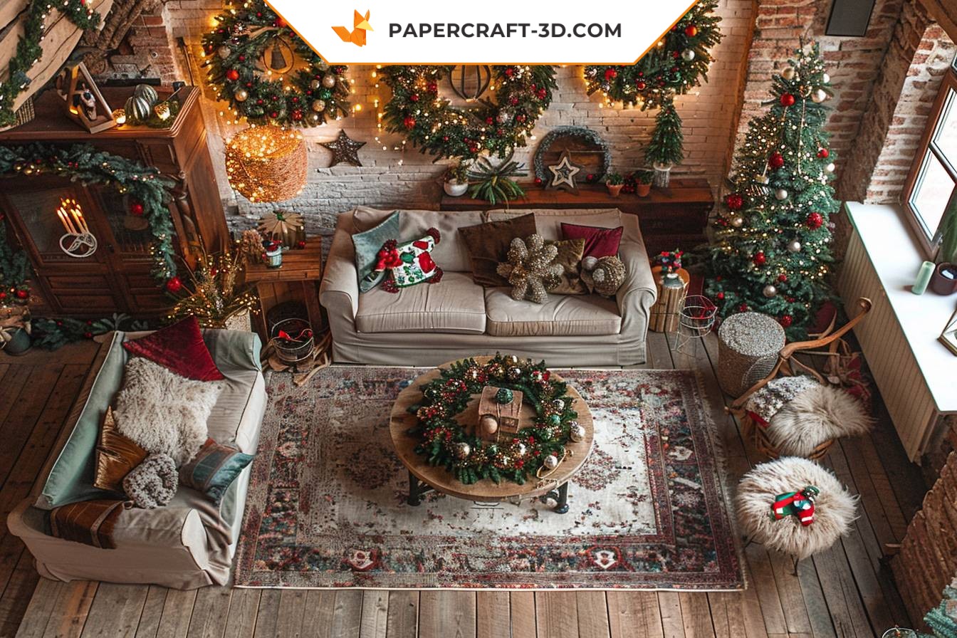 How do I arrange my DIY Christmas decorations?