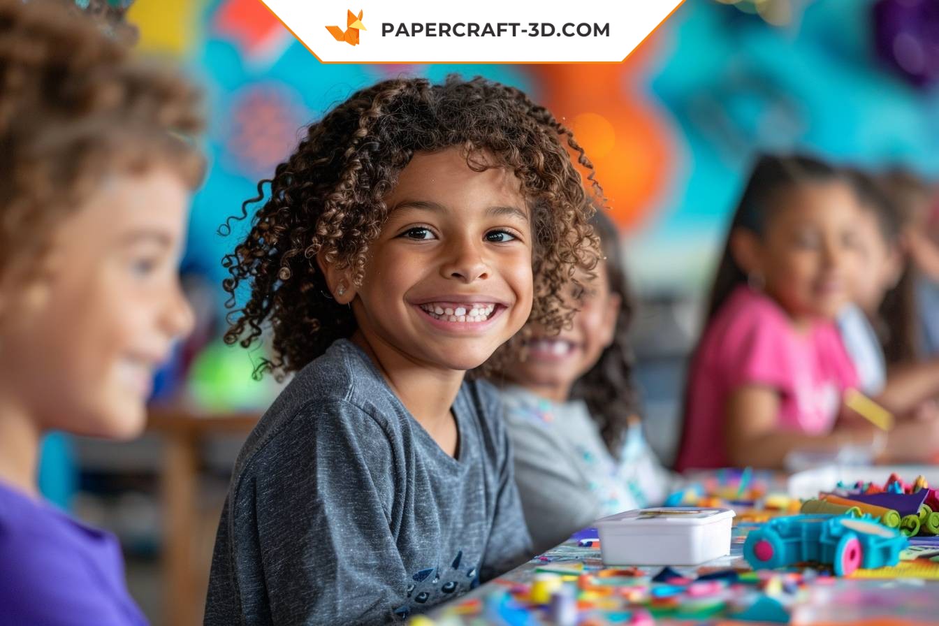 How do you organize a manual activity for a group of children?