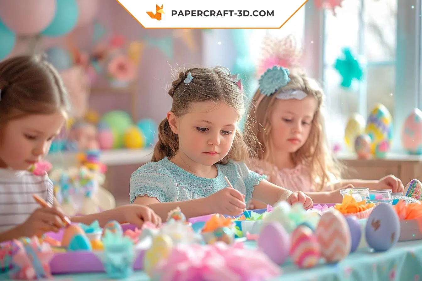 Est-ce que je peux faire des décorations de Pâques avec des enfants ?