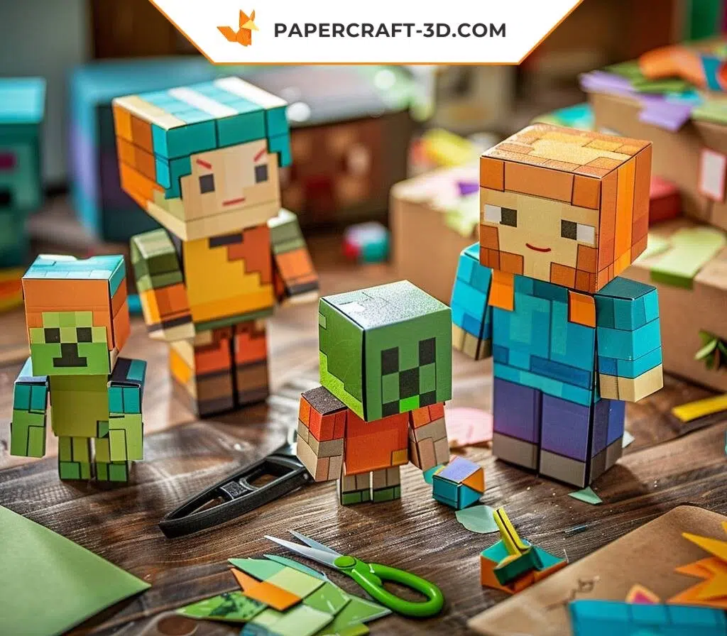 Exprimer sa passion de Minecraft avec des projets de papercraft