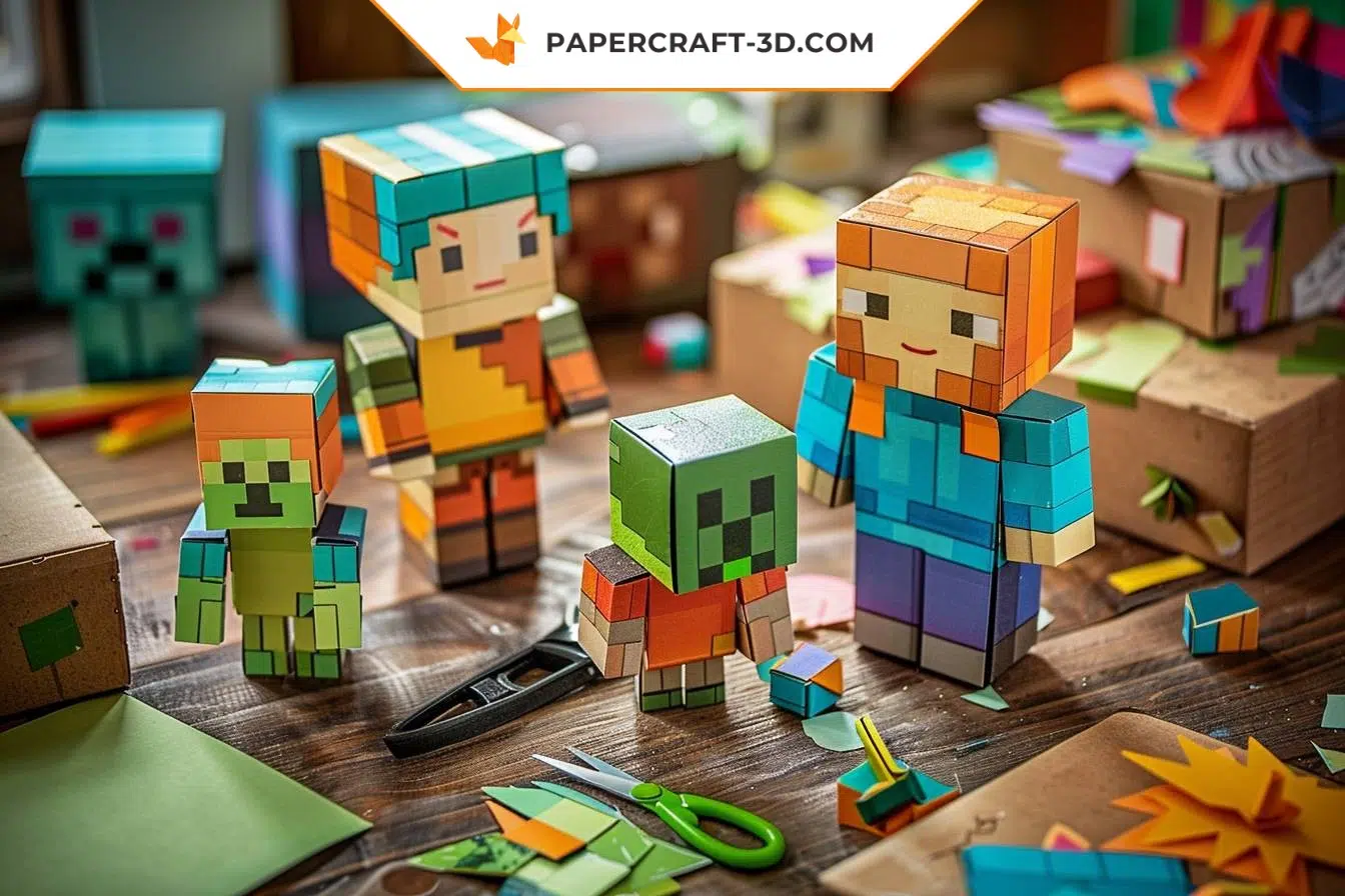Exprimer sa passion de Minecraft avec des projets de papercraft