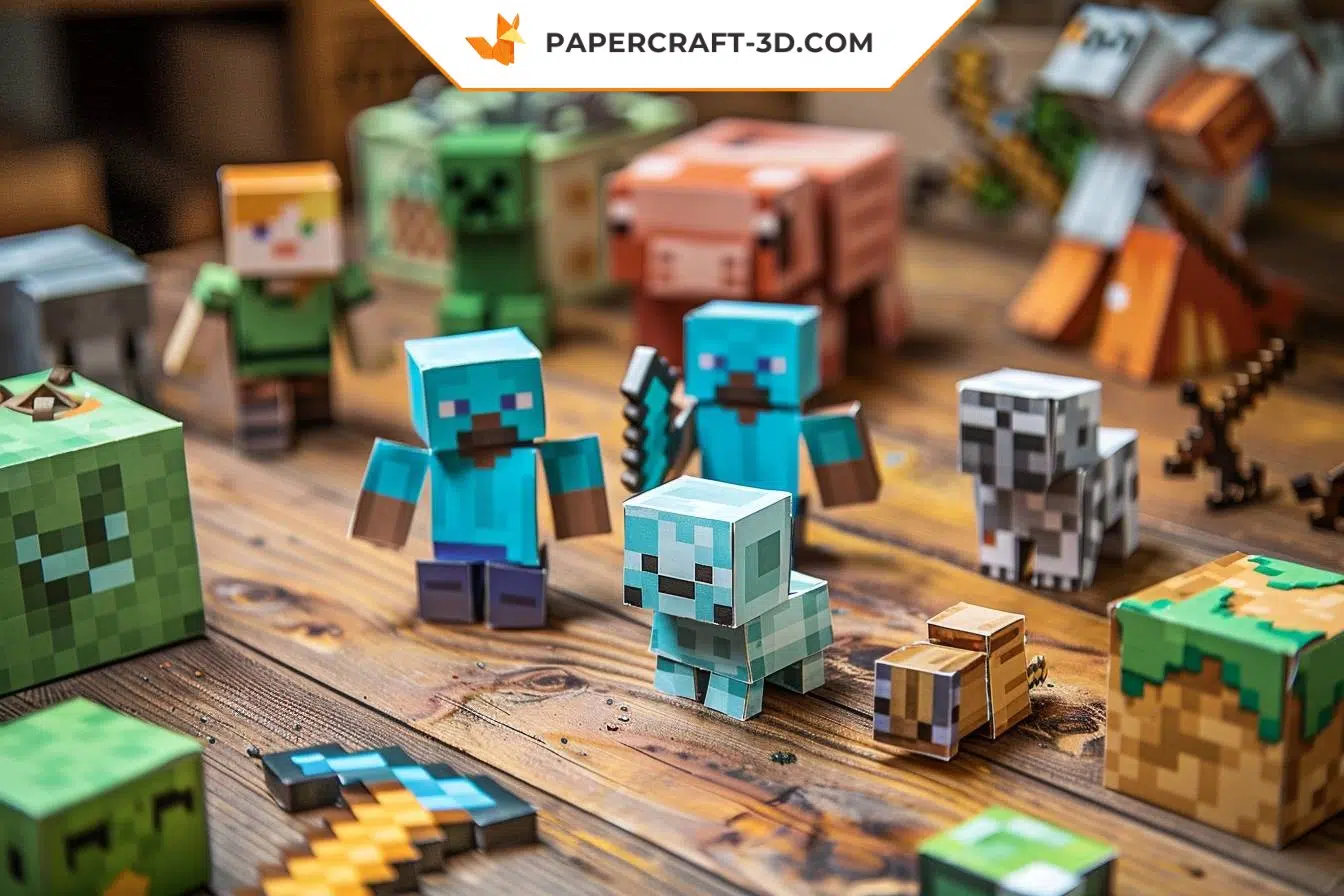 O essencial para começar no papercraft de Minecraft