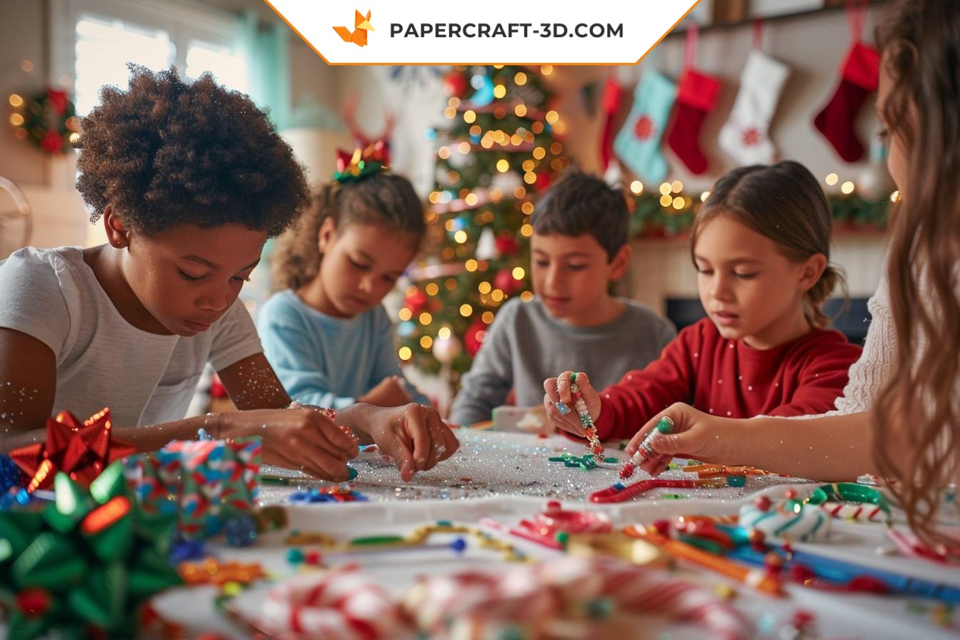 Can we make these Christmas decorations with children?