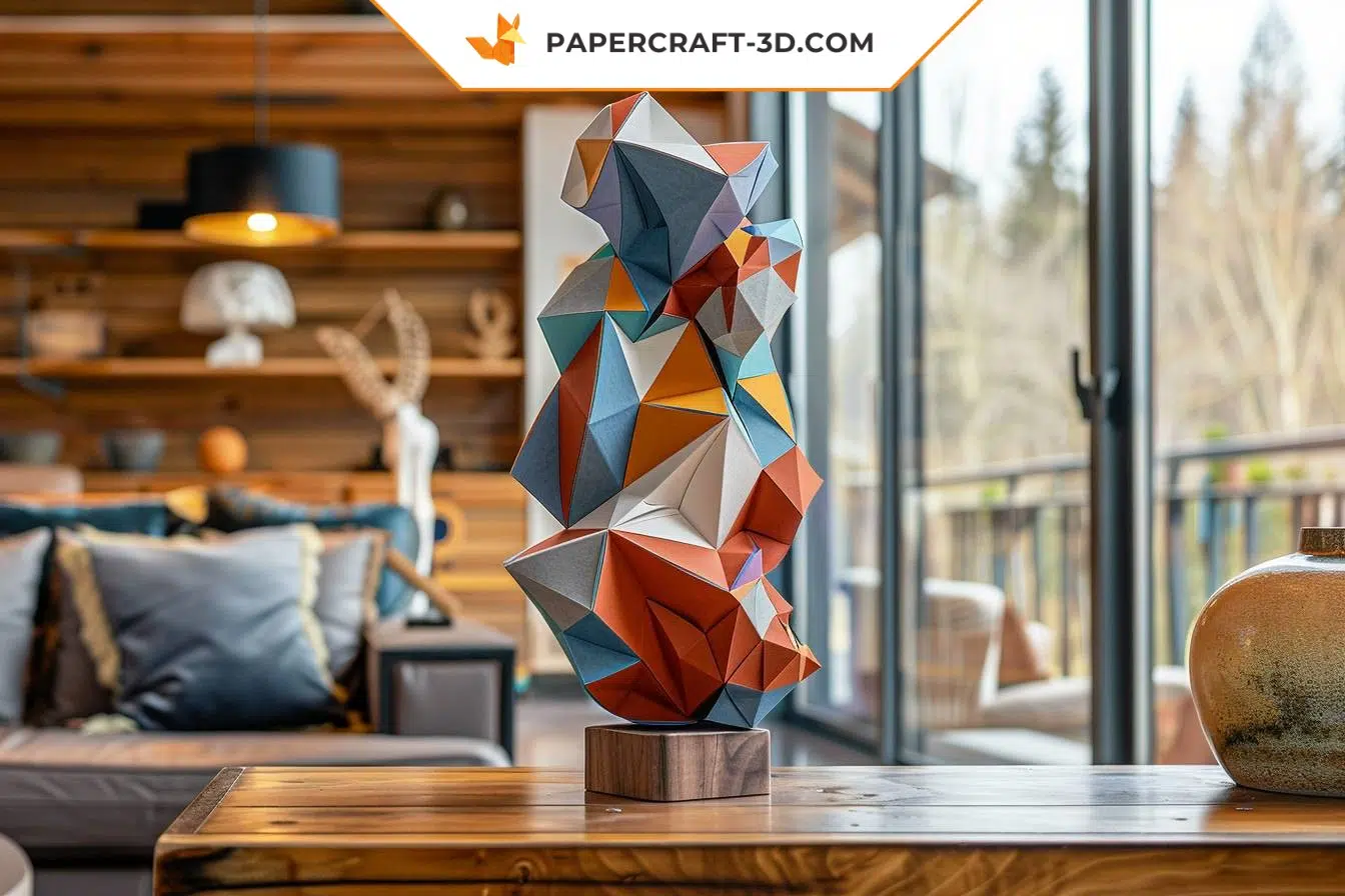 O que a Papercraft-3D oferece para uma decoração moderna e artesanal?
