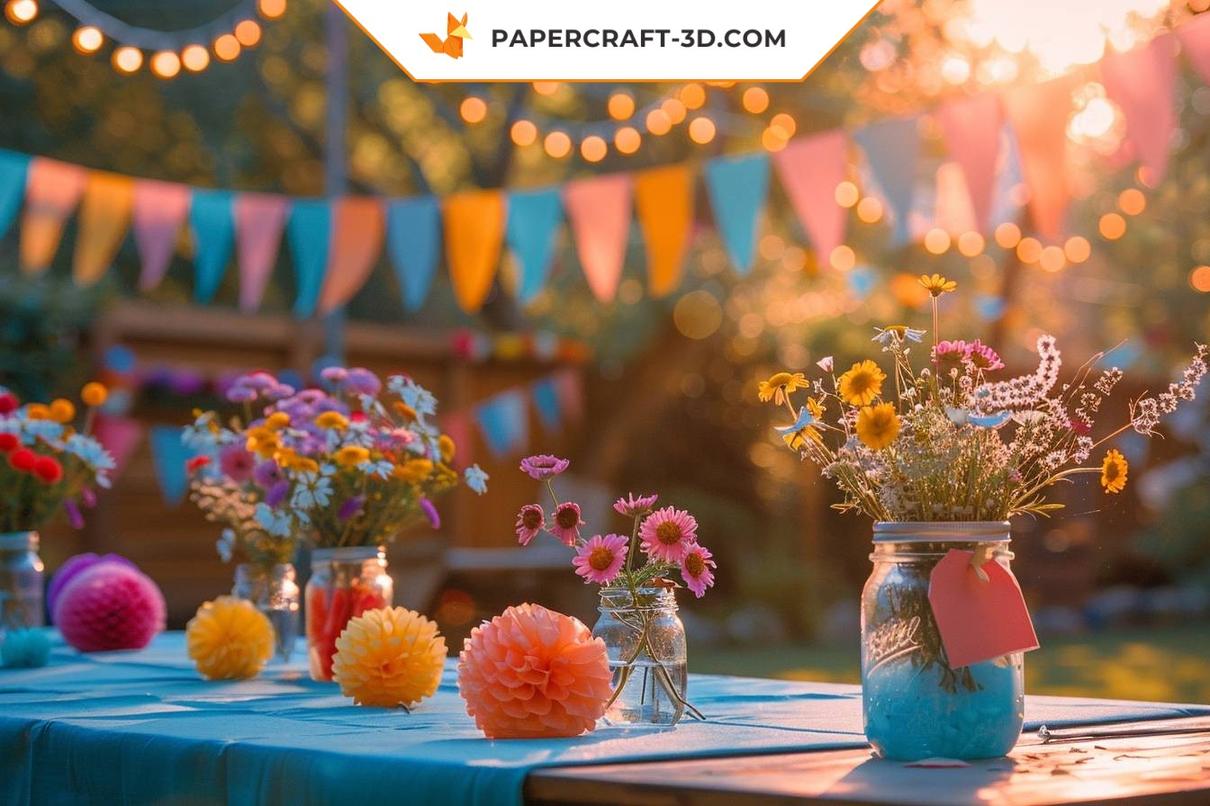 What materials are essential for a DIY birthday decoration?