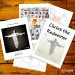 3D Origami Christus de Verlosser papercraft, weergave 2