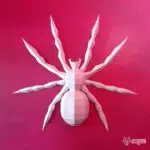 Origami 3D spin in papier, weergave 5