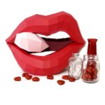Papercraft Rolling Stones lips in 3D origami