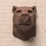 Papercraft tête d'ours en origami
