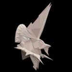 Papercraft cabeza de Anubis en origami 3D