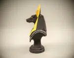 Buste van Anubis in 3D-origami, weergave 3