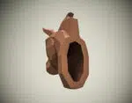 Paardenhoofd papercraft, weergave 4
