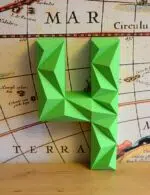 Todos os números em papercraft 3D