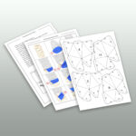 Papercraft vaso lungo per fiori in origami 3D