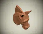 Papercraft tête de cheval en origami