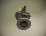 Buste van Anubis in 3D-origami, weergave 6